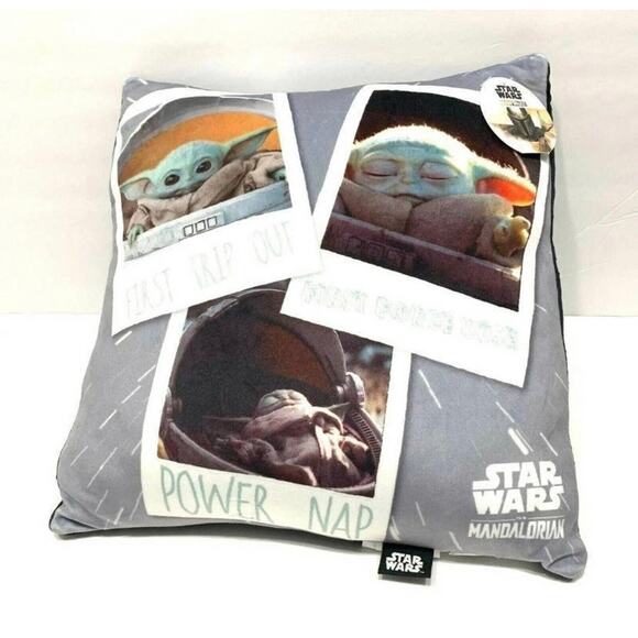 Star Wars Other - Star Wars The Mandalorian The Child Squishy Plush Throw Pillow 13x13 inches Pola